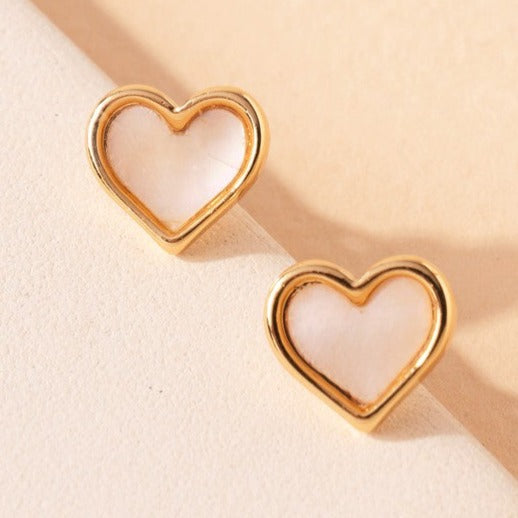 Mini Heart Stud Earrings