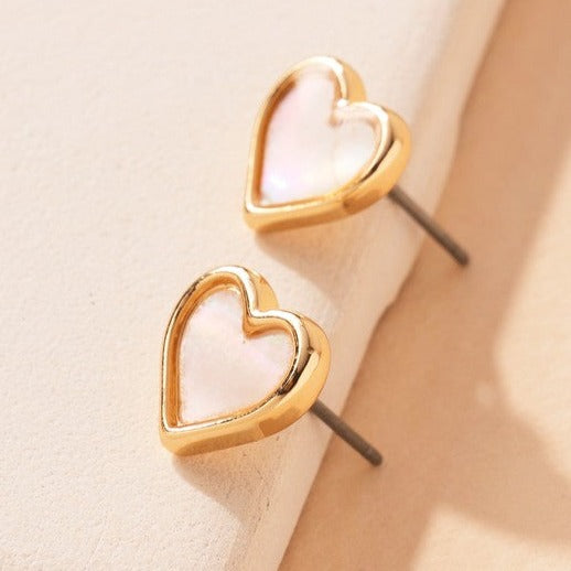 Mini Heart Stud Earrings